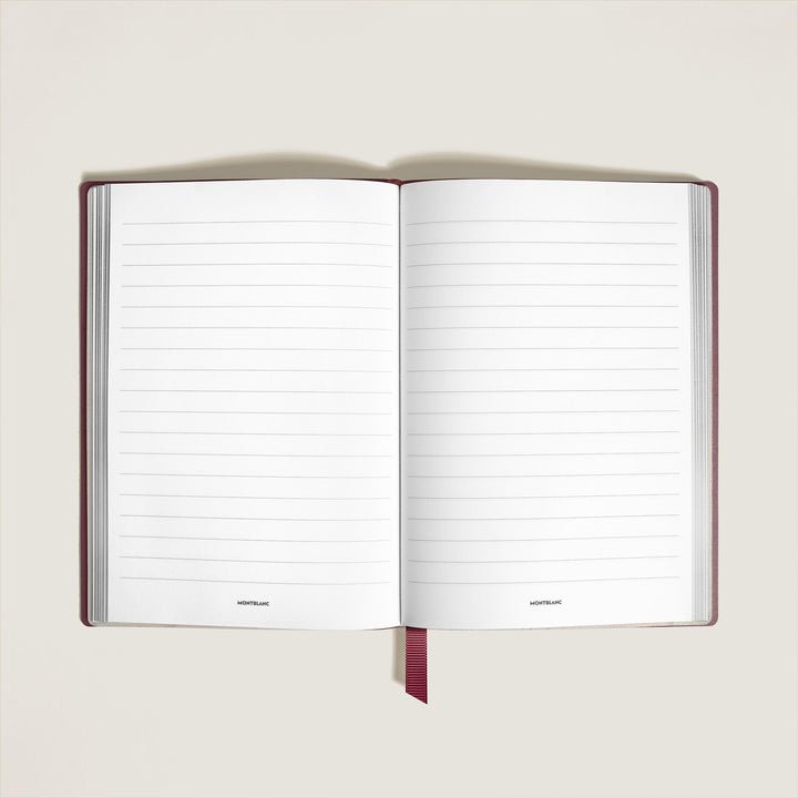 Montblanc Notebook Medium, Cassis Leather, Burgundy, Lined Pages MB134777