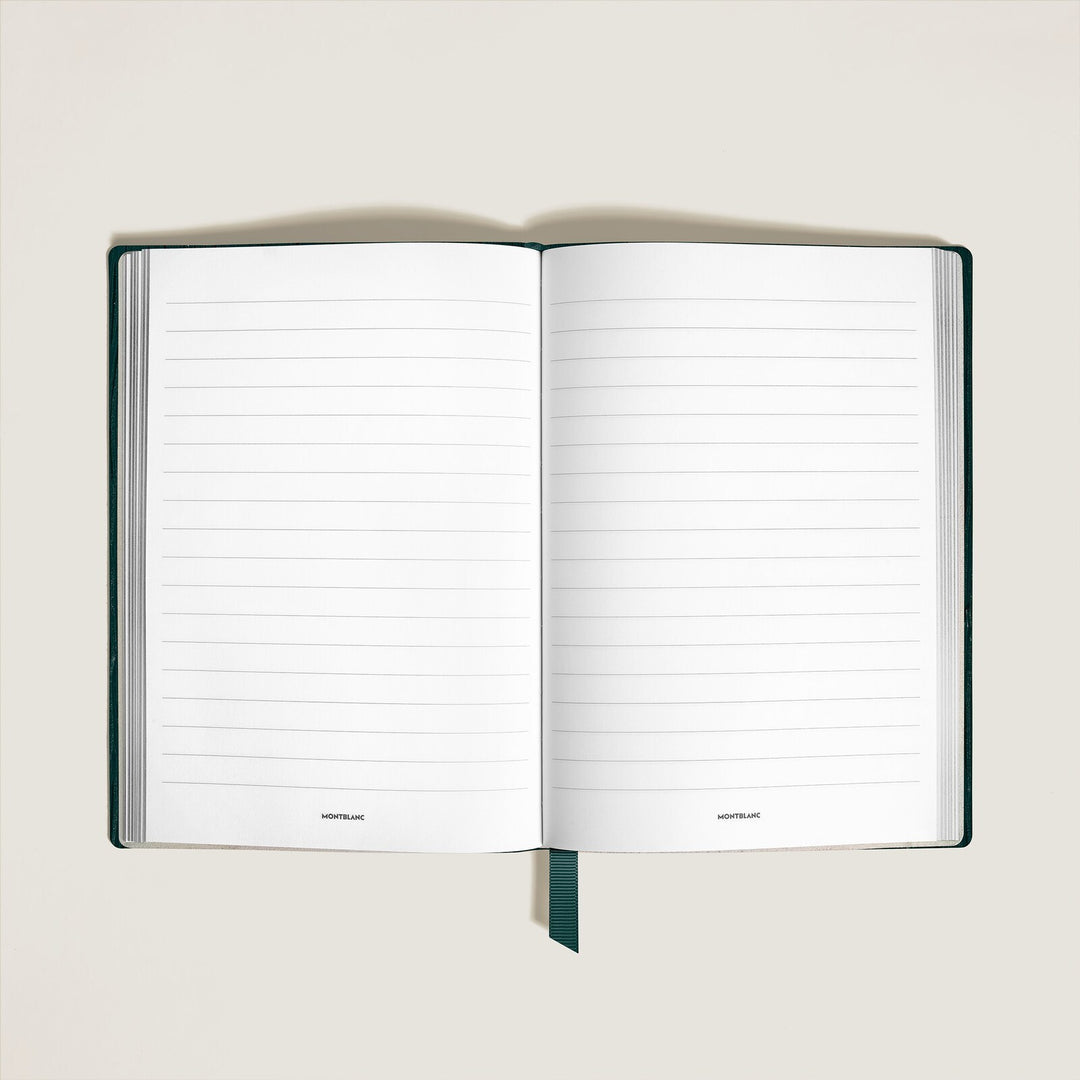 Montblanc Notebook Medium, Saffiano Leather, British Green - Lined Pages MB134780