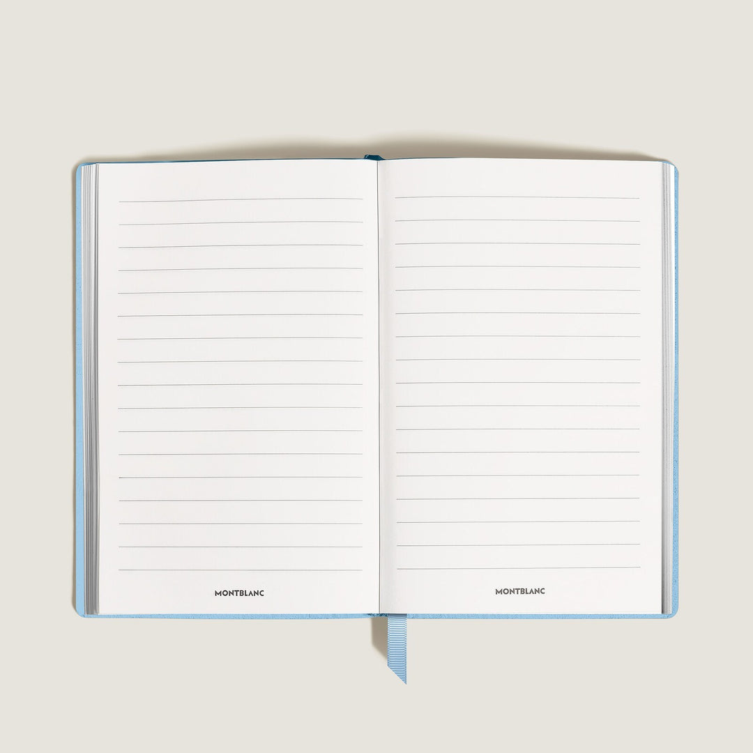 Montblanc Notebook Large, Saffiano Leather, Pale Blue - Lined Pages MB135030