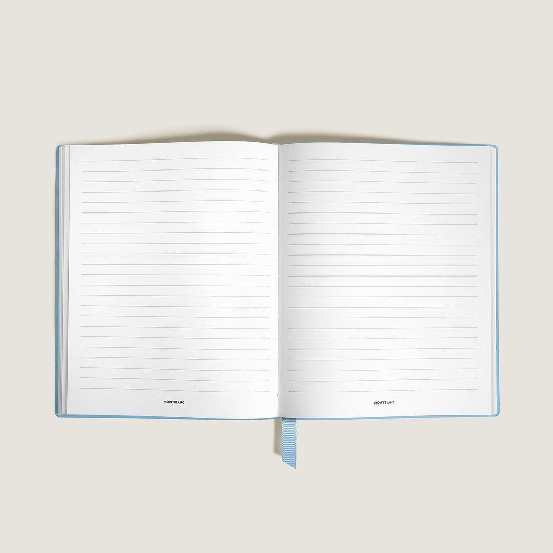 Montblanc Notebook Small, Saffiano Leather, Pale Blue - Lined Pages MB135032