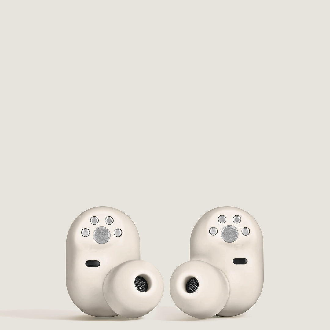 Montblanc MTB03 In-ear right and left headphones Ivory color MB135492