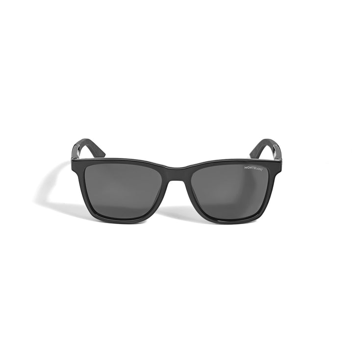 Montblanc Rectangular Sunglasses with Injected Black Coloured Frame MB135561