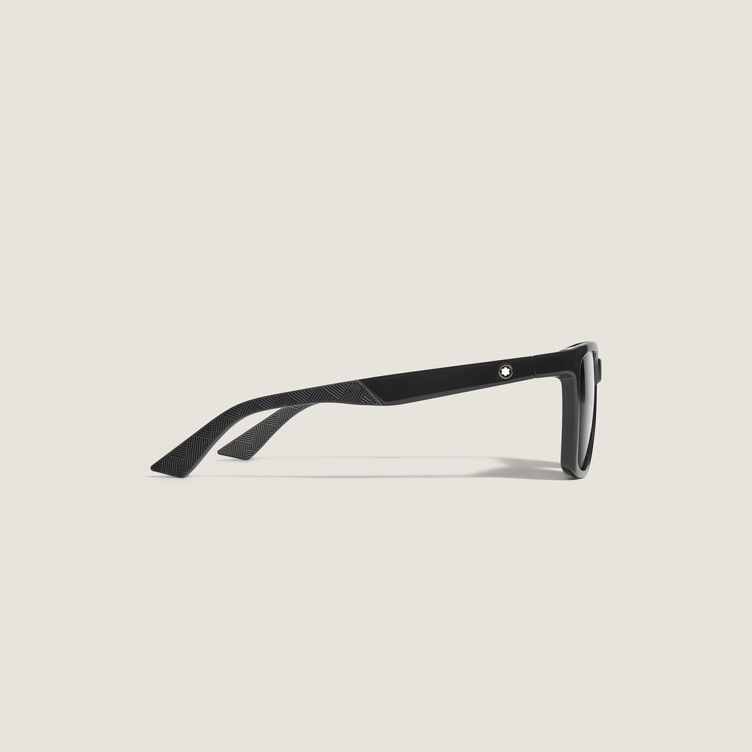 Montblanc Rectangular Sunglasses with Injected Black Coloured Frame MB135561