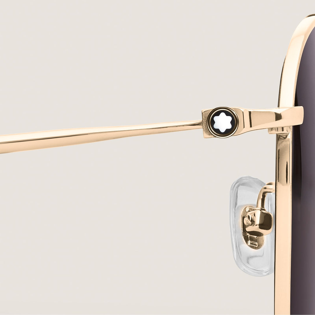 Montblanc Squared Titanium Gold Col Frame MB135563
