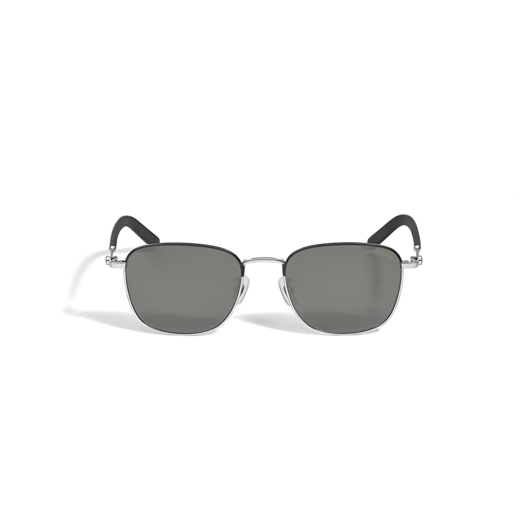 Montblanc Squared Sunglasses with Silver Coloured Metal Frame MB135567