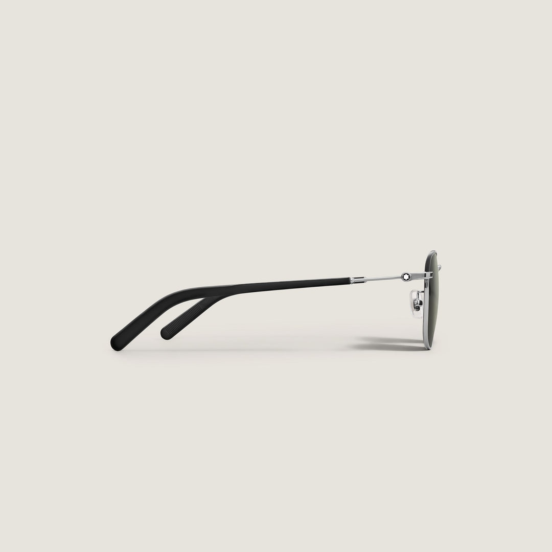 Montblanc Squared Sunglasses with Silver Coloured Metal Frame MB135567