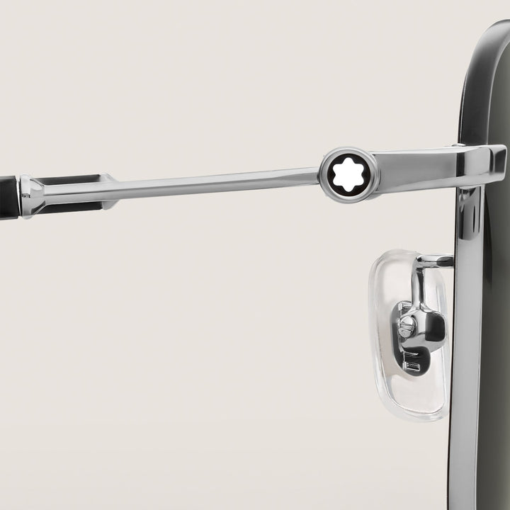 Montblanc Squared Sunglasses with Silver Coloured Metal Frame MB135567