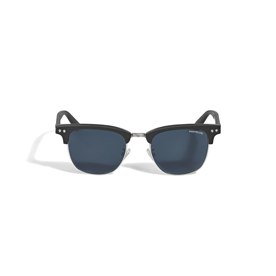 Montblanc Squared Sunglasses with Black Coloured Acetate Frame MB135573