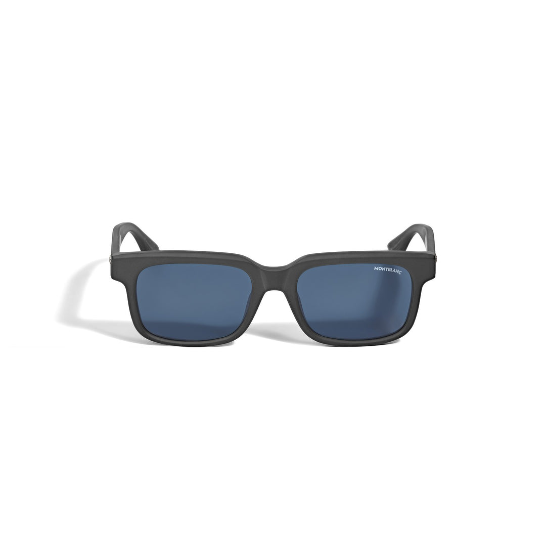 Montblanc Squared Sunglasses with Black Coloured Acetate Frame MB135575