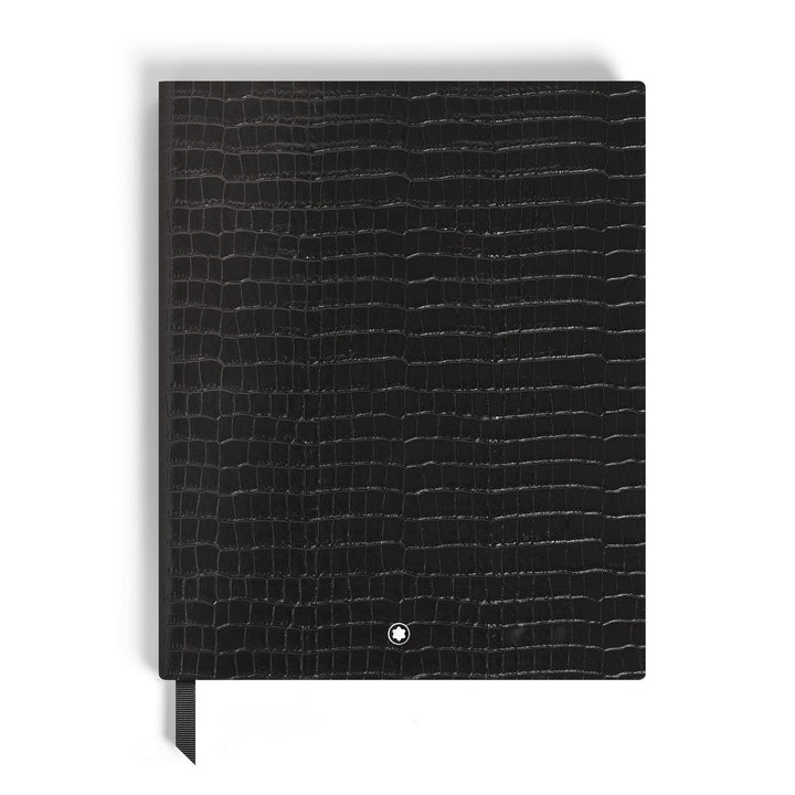 Montblanc Notebook Large, Croco-Embossed Leather, Black - Lined Pages MB135977
