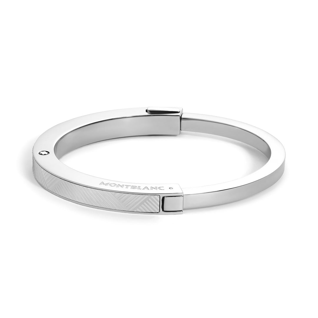 Montblanc Bangle in Steel with Extreme Pattern MB136018