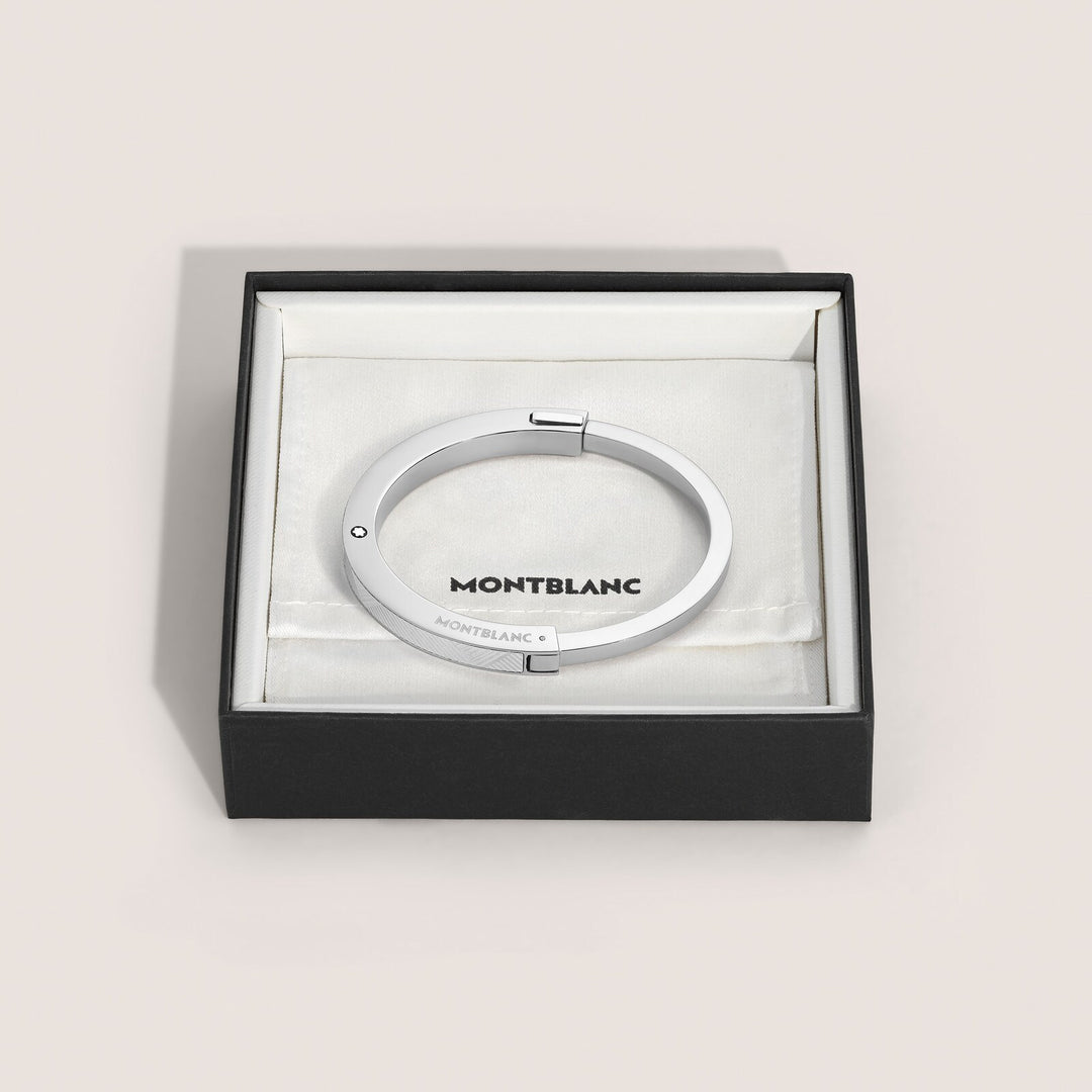 Montblanc Bangle in Steel with Extreme Pattern MB136019