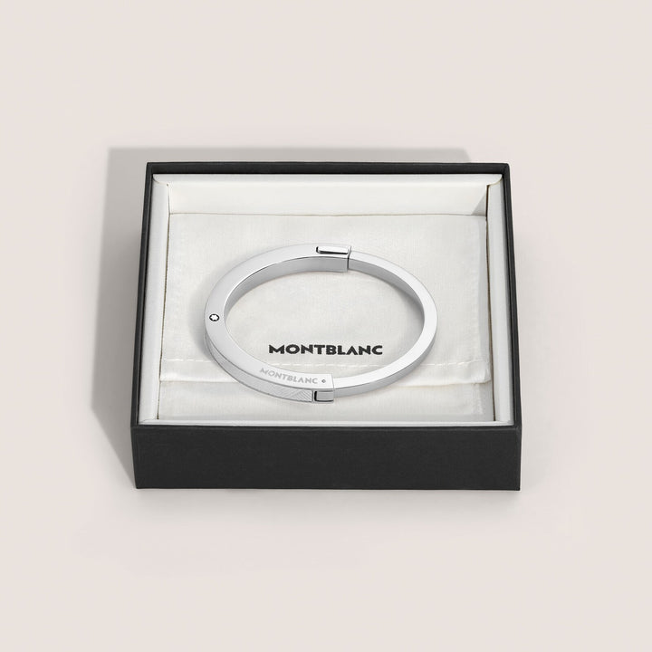 Montblanc Bangle in Steel with Extreme Pattern MB136020