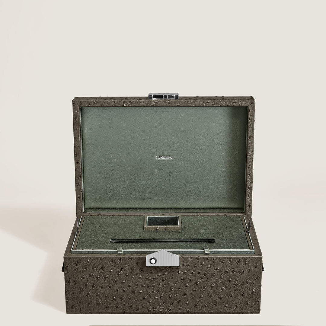 Montblanc Writing Instruments Collector Box in Ostrich-Embossed Leather MB136555