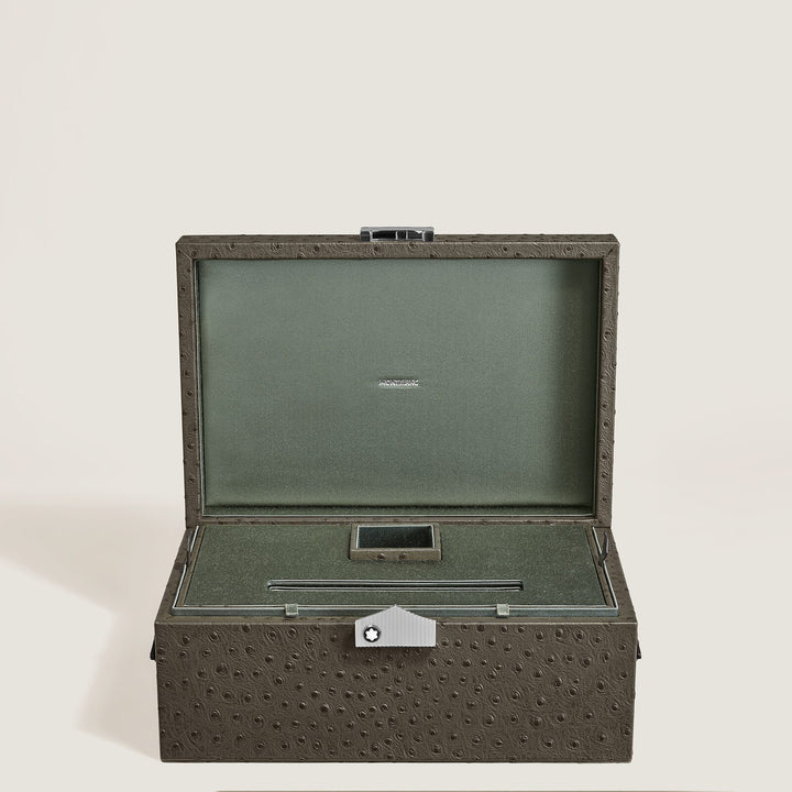 Montblanc Writing Instruments Collector Box in Ostrich-Embossed Leather MB136555