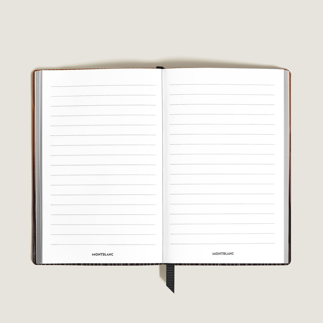 Montblanc Small Notebook in Corteccia Sfumato Leather, Lined Pages MB136843
