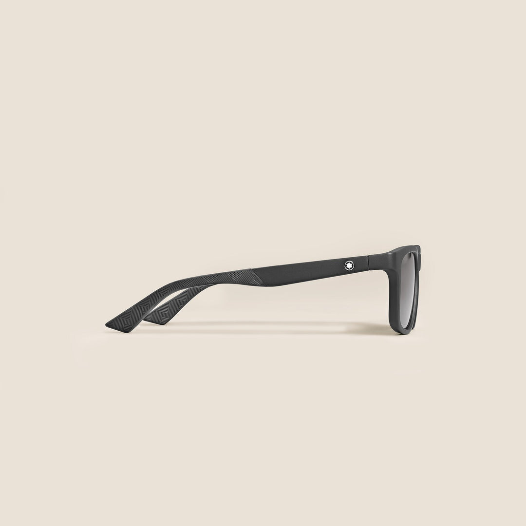 Montblanc Rectangular Sunglasses with Black Acetate Frame MB136914