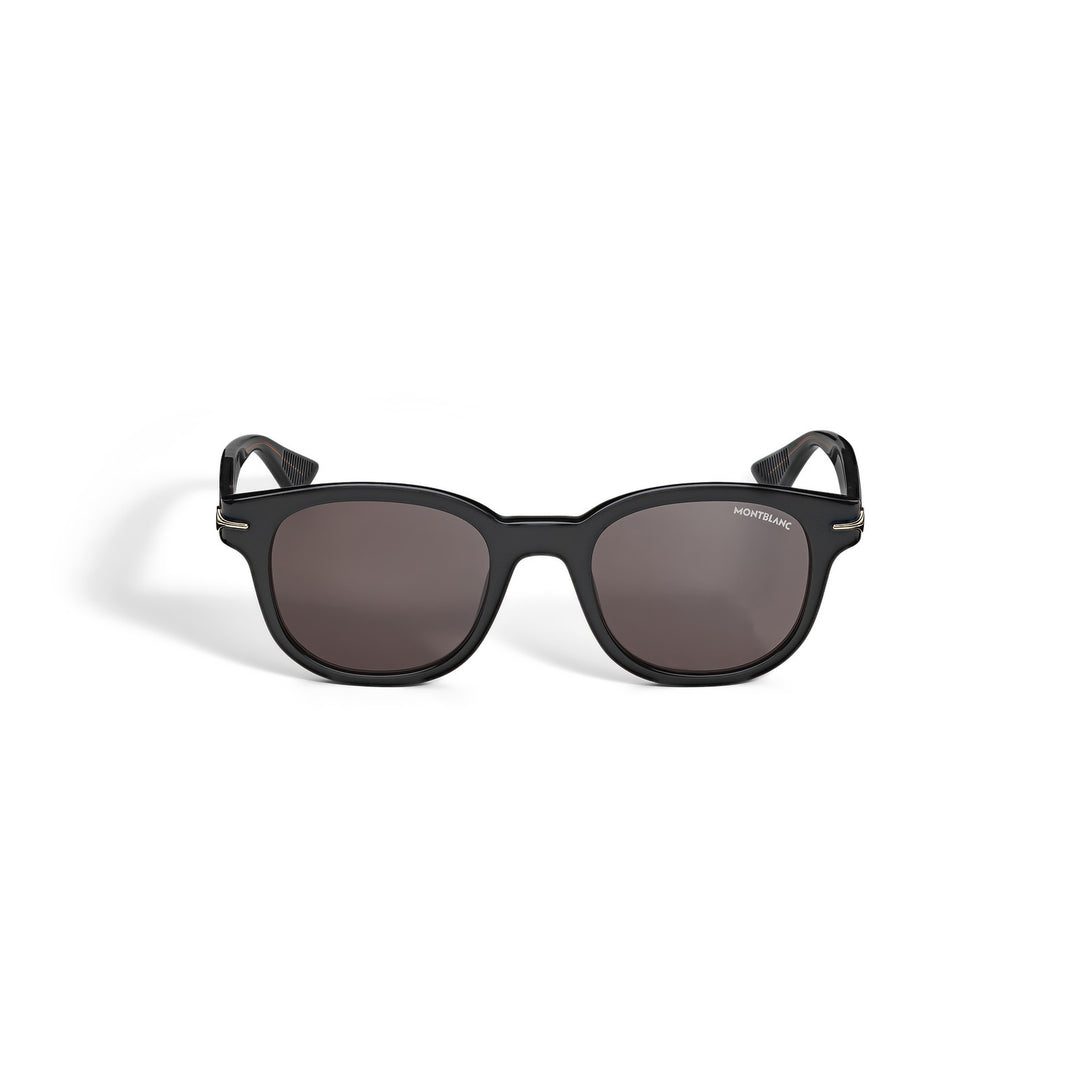 Montblanc Round Sunglasses with Acetate Black Frame MB136920