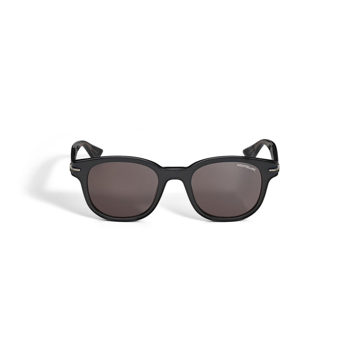 Montblanc Round Sunglasses with Acetate Black Frame MB136920