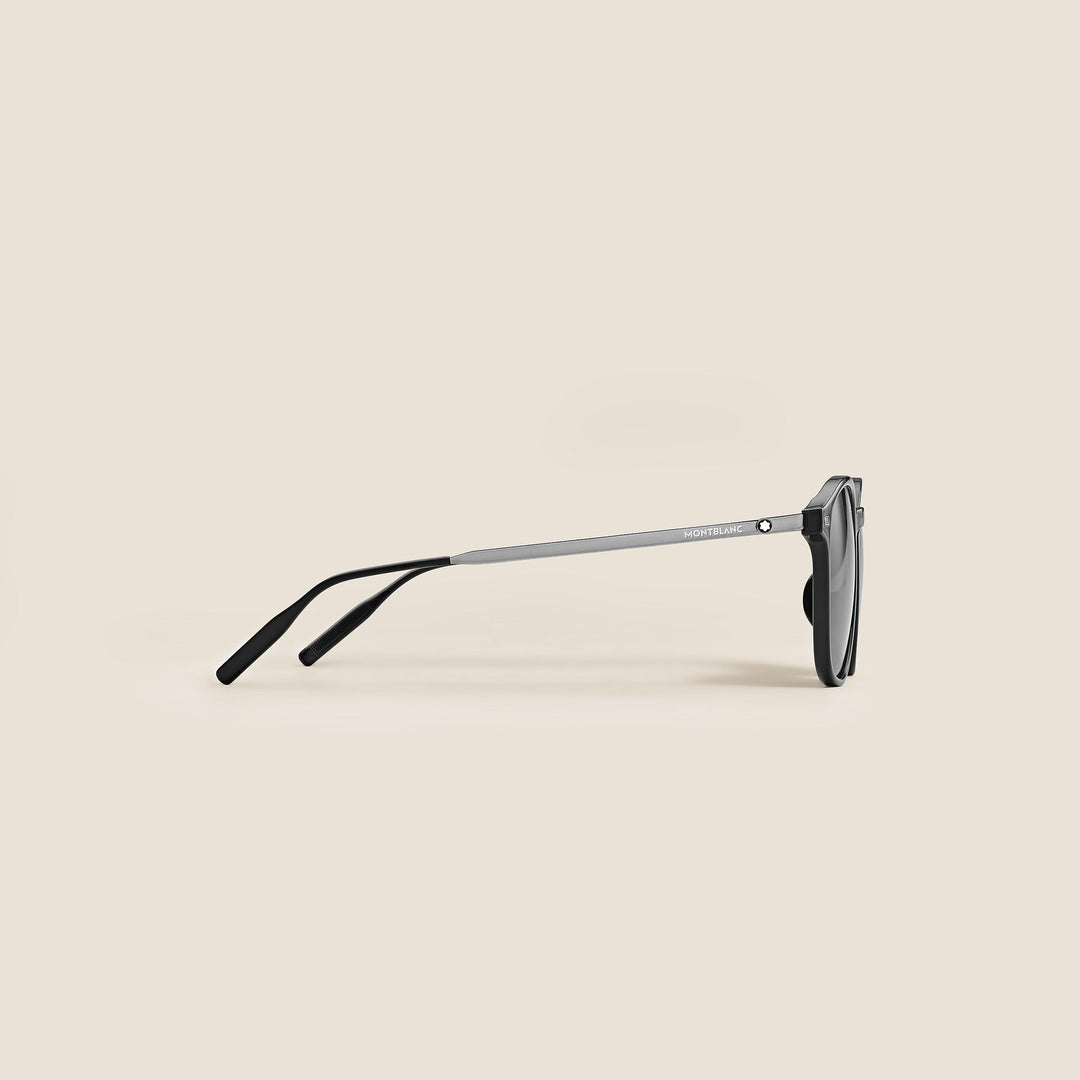 Montblanc Round Sunglasses with Black Injected Frame MB136924