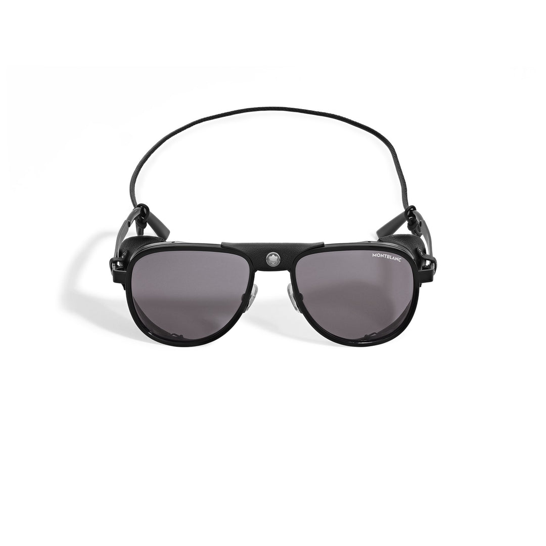 Montblanc Squared Sunglasses with Black Metal Frame MB137177