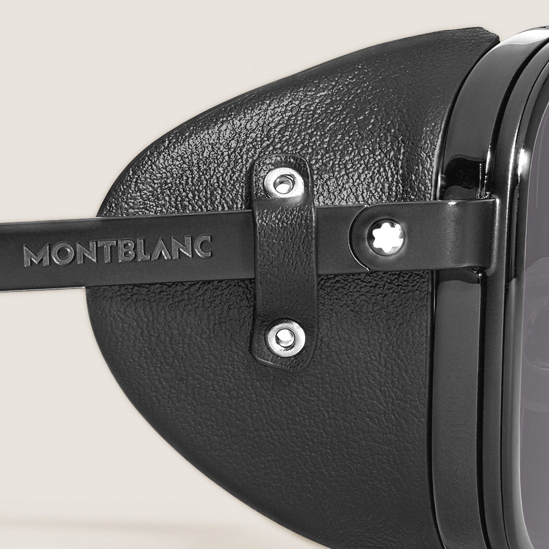 Montblanc Squared Sunglasses with Black Metal Frame MB137177