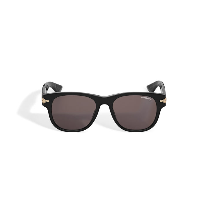 Montblanc Squared Sunglasses with Black Acetate Frame MB137185