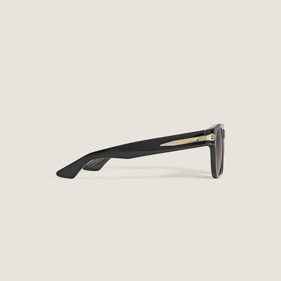 Montblanc Squared Sunglasses with Black Acetate Frame MB137185