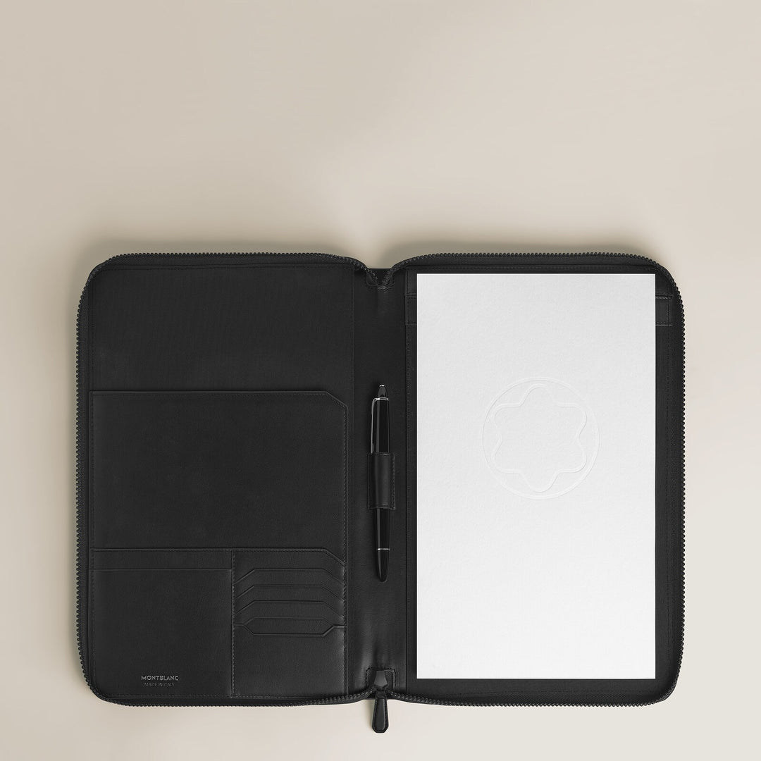 Montblanc Medium Notebook Holder with zip in Extreme Leather MB137534