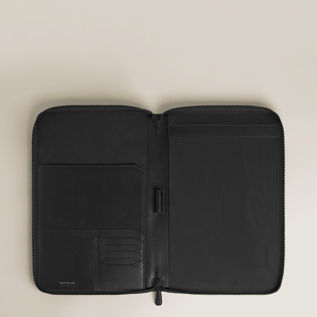 Montblanc Medium Notebook Holder with zip in Extreme Leather MB137534