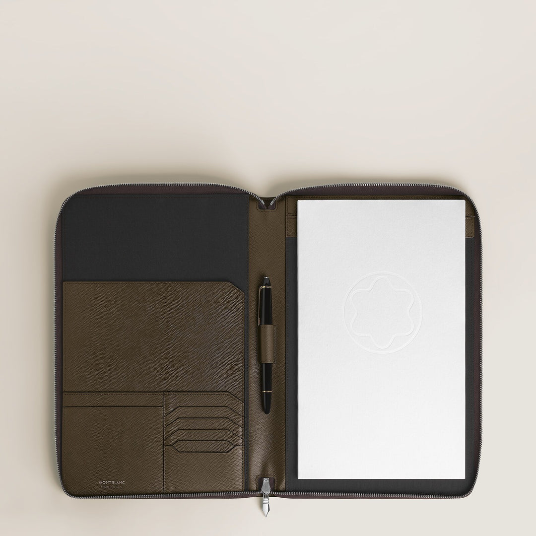 Montblanc Medium Notebook Holder with zip in Sartorial Leather MB137535