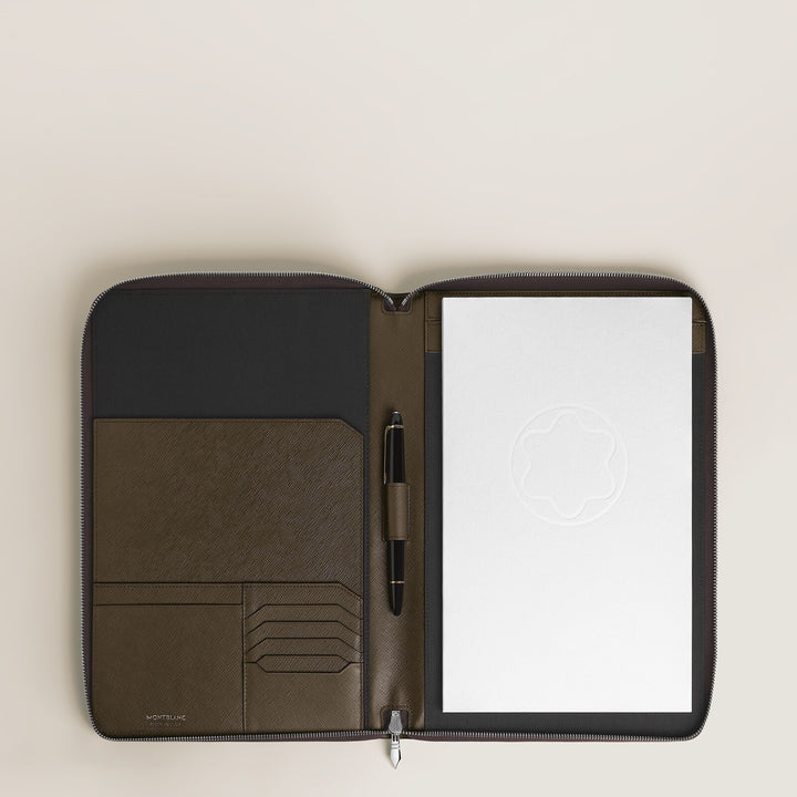 Montblanc Medium Notebook Holder with zip in Sartorial Leather MB137535