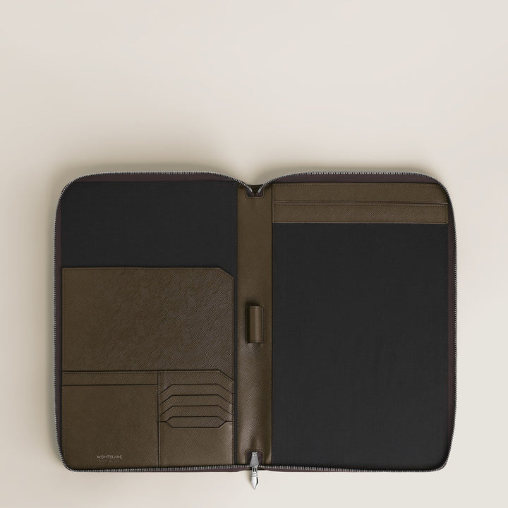 Montblanc Medium Notebook Holder with zip in Sartorial Leather MB137535