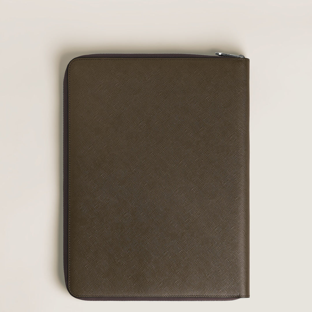 Montblanc Medium Notebook Holder with zip in Sartorial Leather MB137535