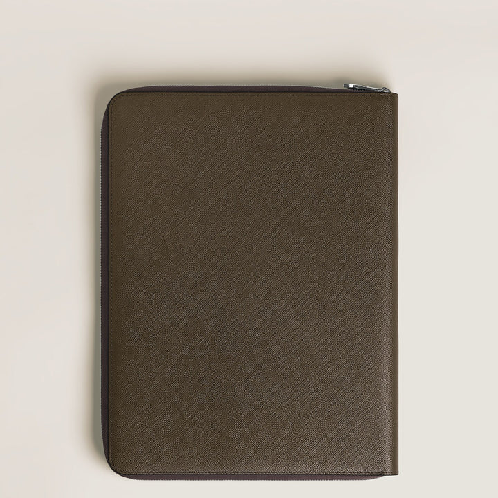 Montblanc Medium Notebook Holder with zip in Sartorial Leather MB137535