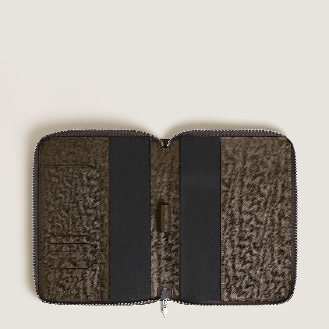 Montblanc Small Notebook Holder with zip in Sartorial Leather MB137537