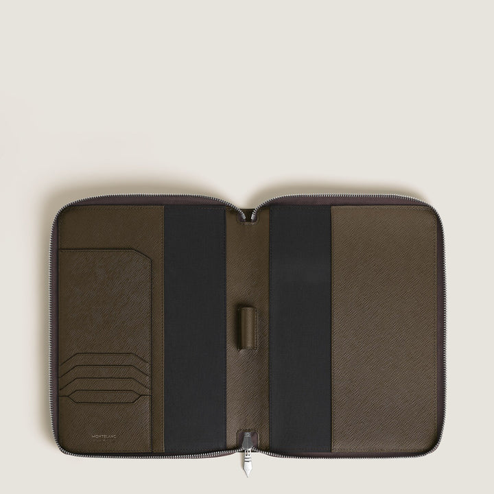 Montblanc Small Notebook Holder with zip in Sartorial Leather MB137537