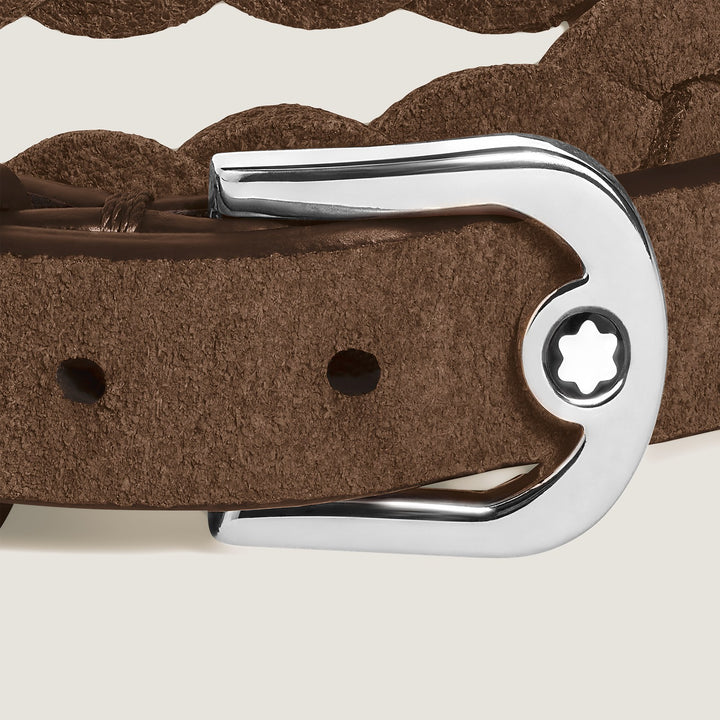 Montblanc Horseshoe Buckle Adjustable Bracelet in Suede Leather MB137691