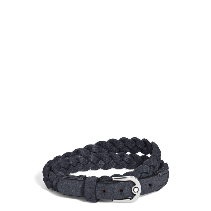 Montblanc Horseshoe Buckle Adjustable Bracelet in Suede Leather MB137692