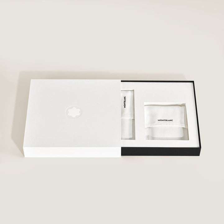 Montblanc Set with PIX Black Ballpoint Pen &amp; Card Holder 6cc in Meisterstück Leather MB137793
