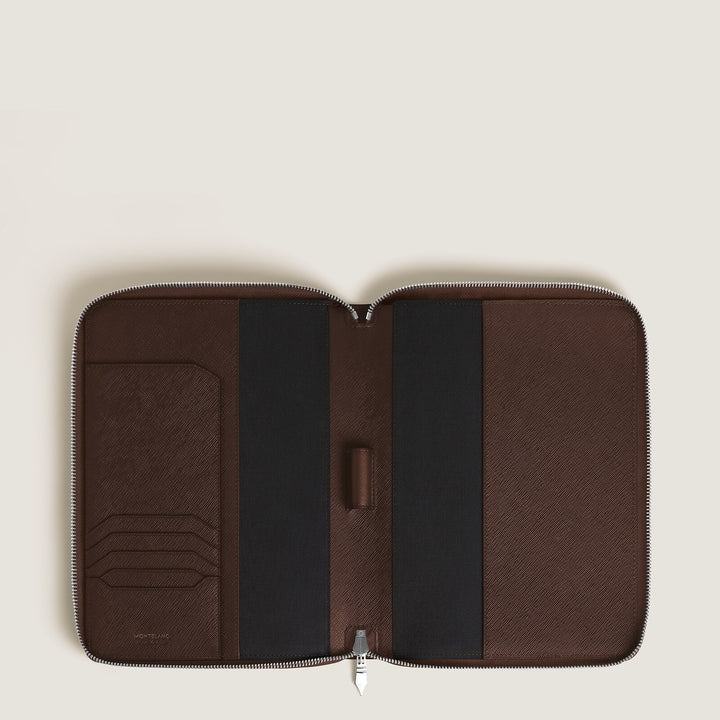 Montblanc Medium Notebook Holder with zip in Sartorial Leather MB139305