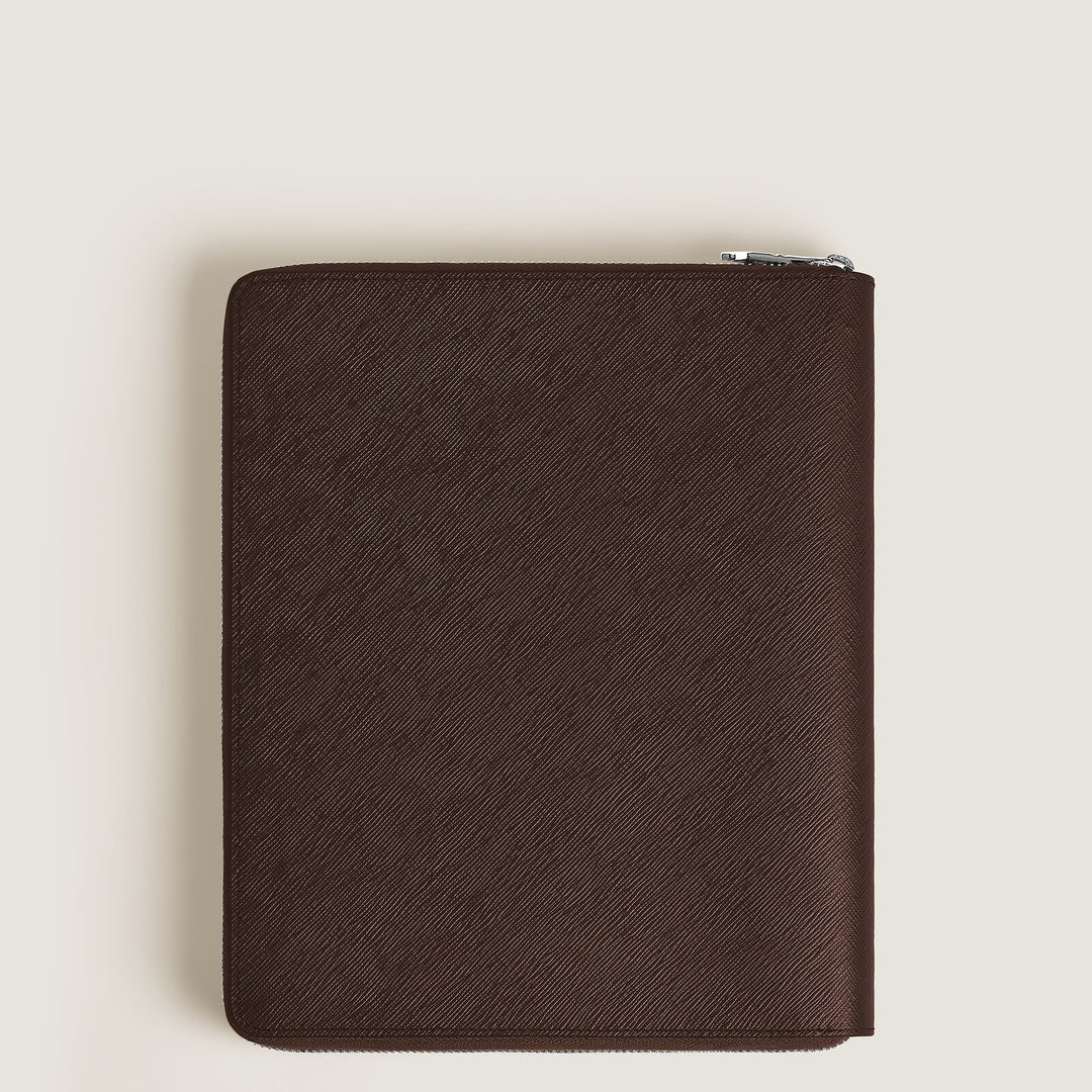 Montblanc Medium Notebook Holder with zip in Sartorial Leather MB139305
