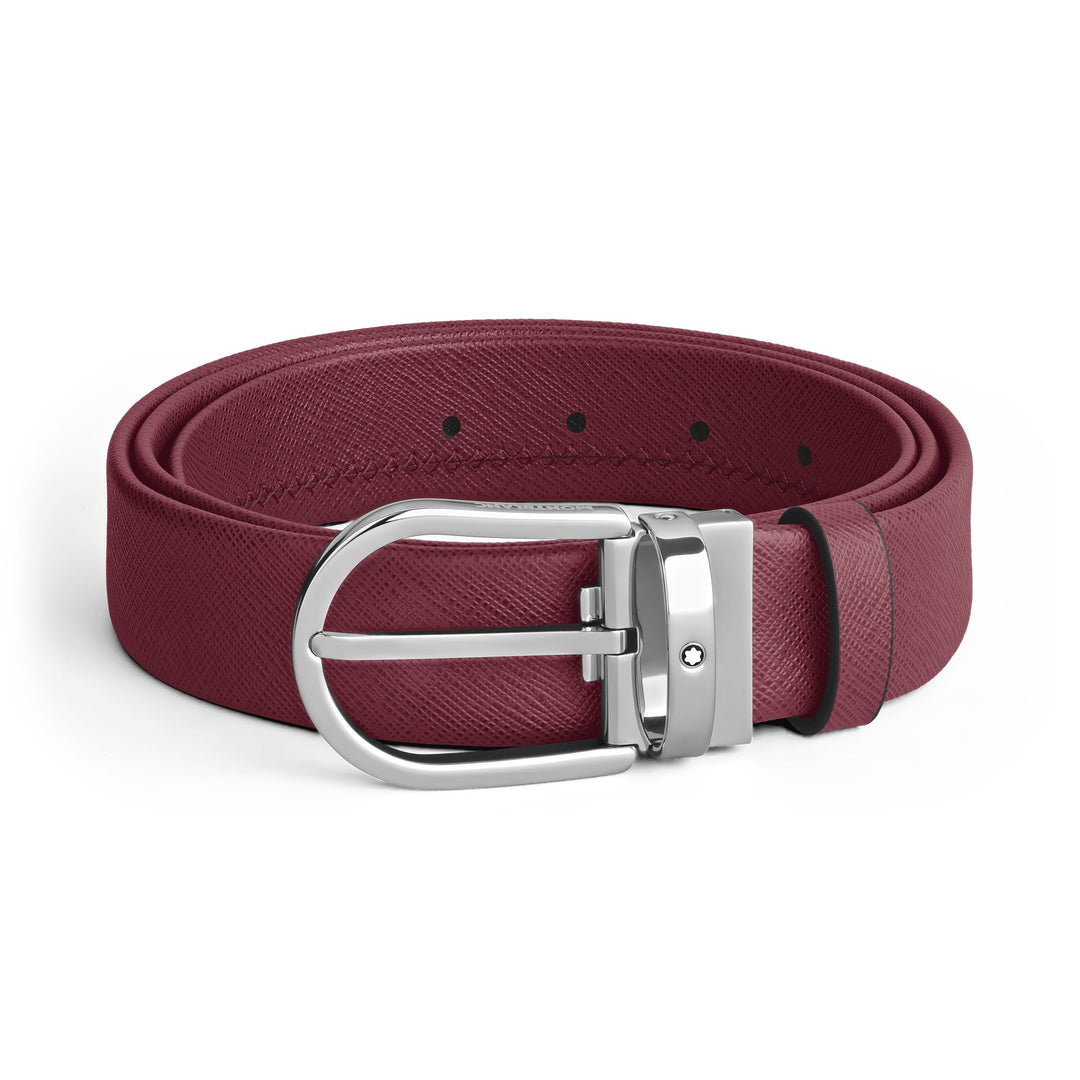 Montblanc Horseshoe Buckle Cassis 35 mm Leather Belt MB199630