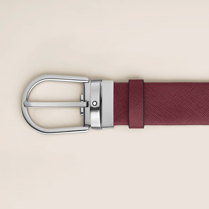 Montblanc Horseshoe Buckle Cassis 35 mm Leather Belt MB199630