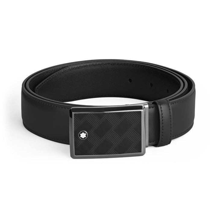 Montblanc Black Leather 35 mm Belt MB199652