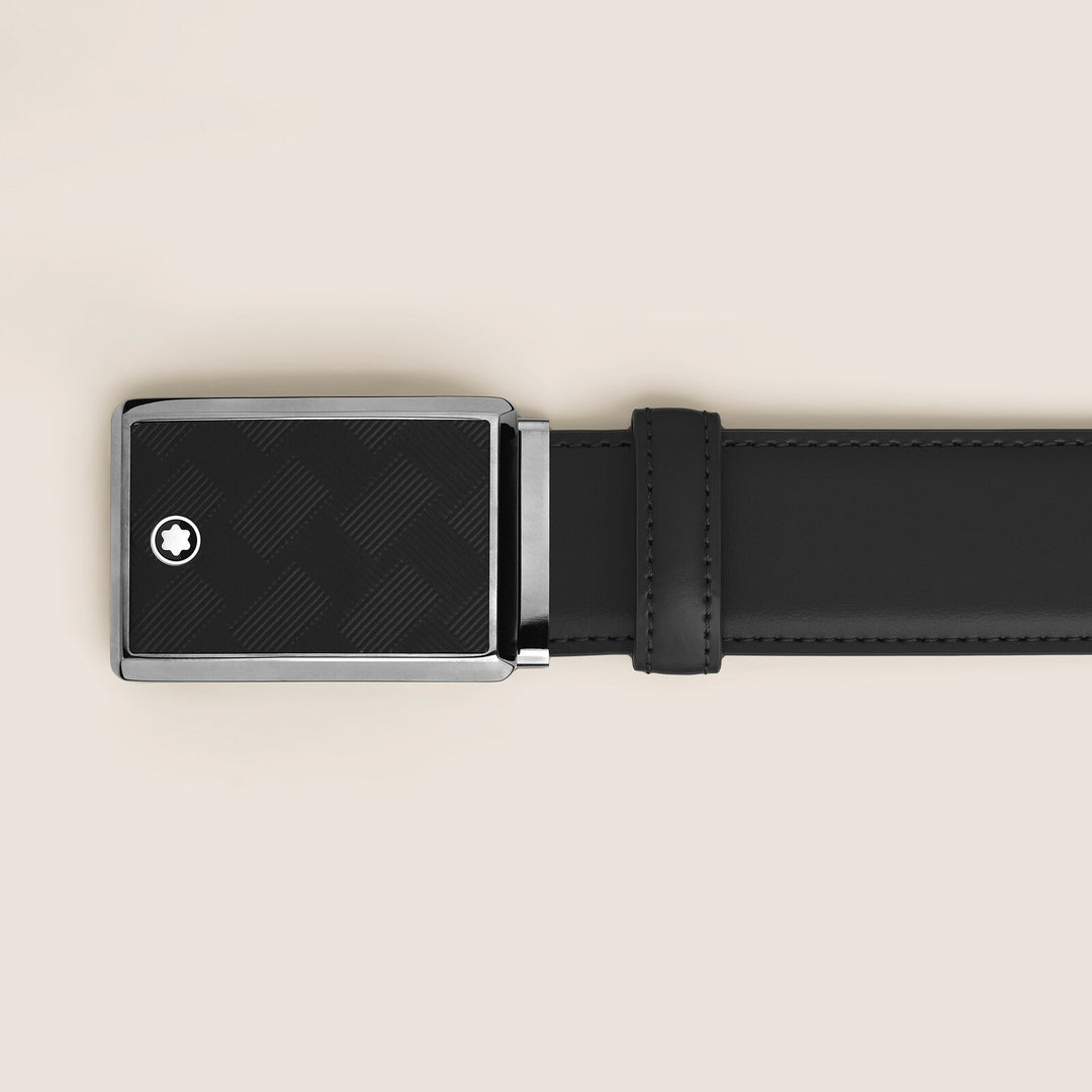 Montblanc Black Leather 35 mm Belt MB199652