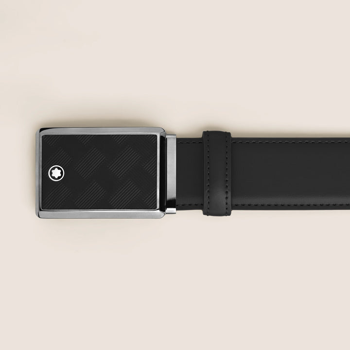 Montblanc Black Leather 35 mm Belt MB199652