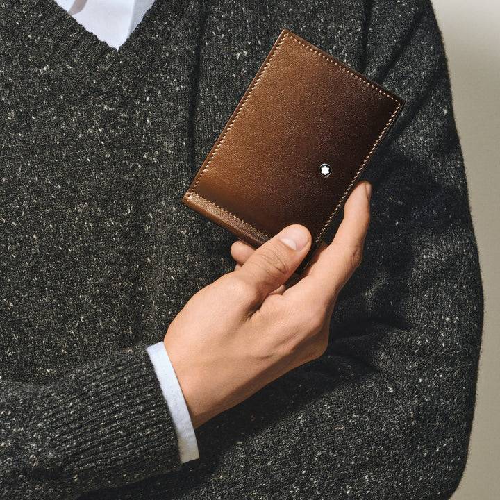 Montblanc Meisterstück wallet 6cc with money clip MB220316
