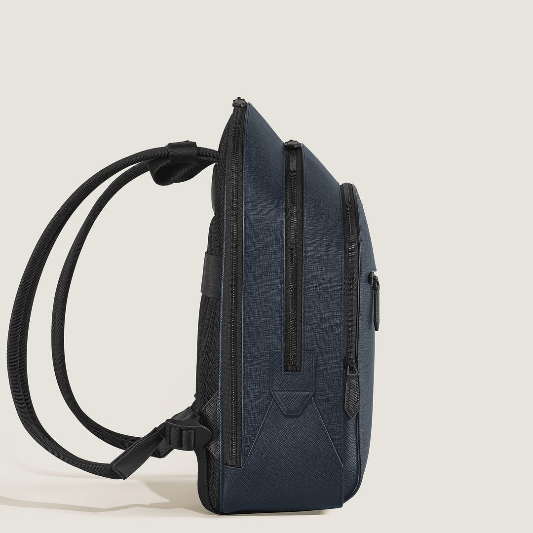 Montblanc Medium Backpack with 3 Compartments in Sartorial Leather MB220335