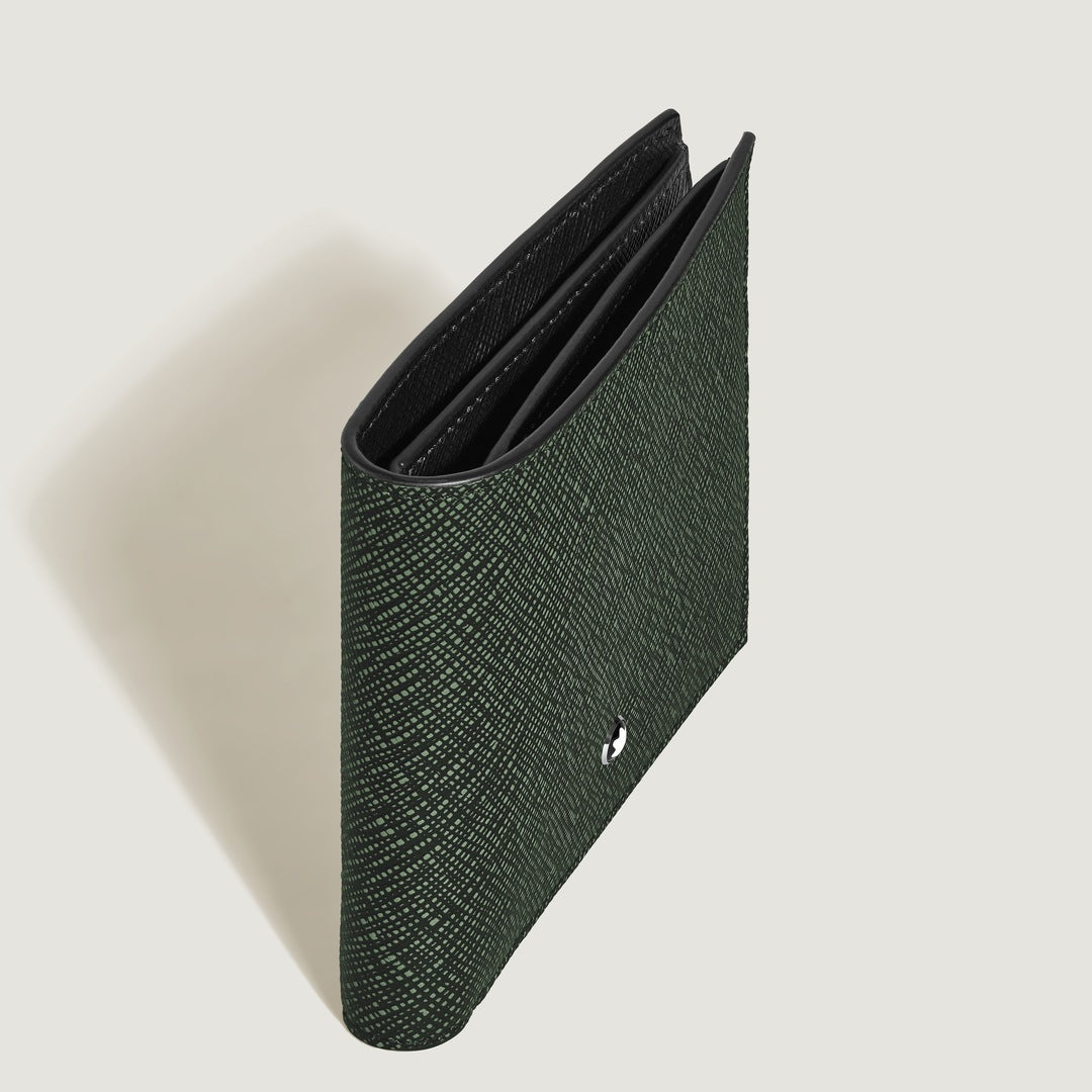 Montblanc Sartorial Wallet 6cc Khaki / Black MB220385